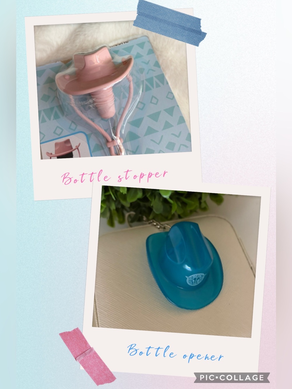 Kids Pink Cowboy Hat Bottle Stopper by